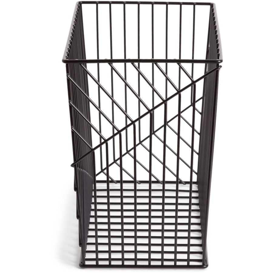 U Brands Vena Desk Organization Collection Hanging File Basket - 9.50’’ Height x 6.80’’ Width 12.40’’ Length - Black