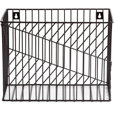 U Brands Vena Desk Organization Collection Hanging File Basket - 9.50’’ Height x 6.80’’ Width 12.40’’ Length - Black