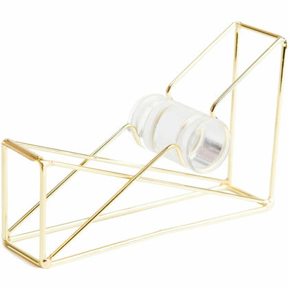 U Brands Vena Tape Dispenser: Refillable Sturdy Lightweight - Gold Metal - 1’’ Core - Dispensers