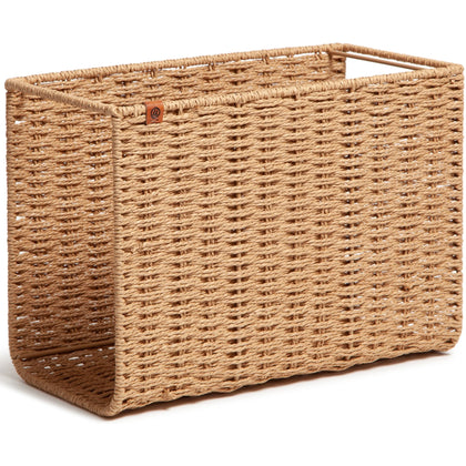 U Brands Woven File Basket - Stylish and Functional Storage Solution - Hanging Folders & Accessories