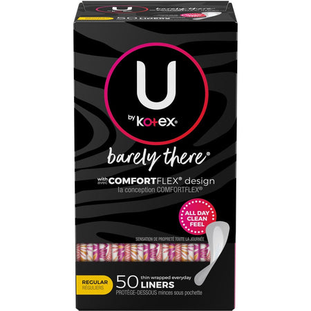 U by Kotex Barely There Panty Liner - Left