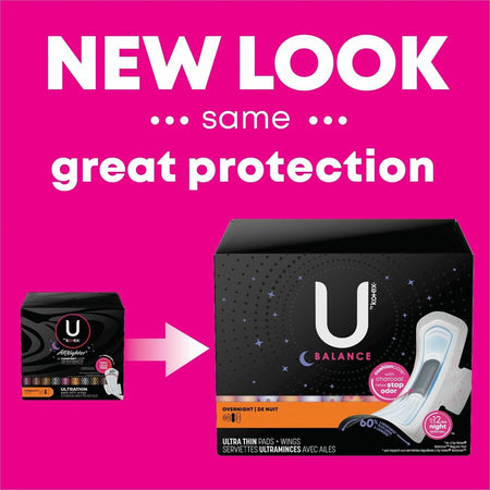 U by Kotex Ultra Thin Overnight Pads - Alternate-Image1