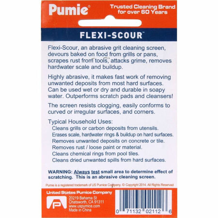 U.S. Pumice Flexi-Scour Scouring Screen - Rear