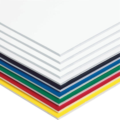 UCreate Foam Board: Craft & Classroom Essential - 20’’x30’’ - Assorted Colors - 10/Carton - Project Boards