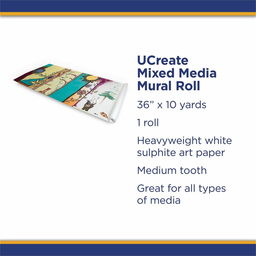 UCreate Mixed Media Paper Roll - Alternate-Image2