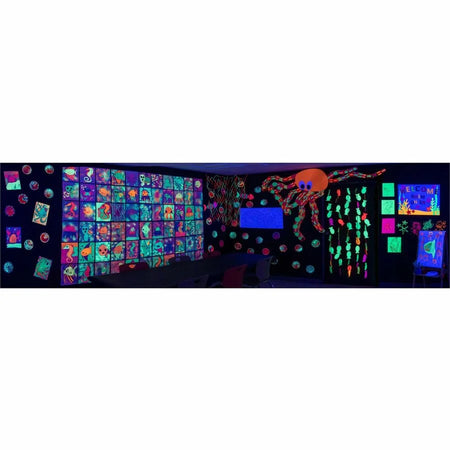 UCreate Neon Poster Board: Hot Lime - 22x28 - Pack of 25 - Project Boards