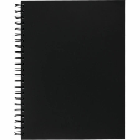 UCreate Poly Cover Sketch Book: 75 Sheets Spiral 70 lb - 12’’ x 9’’ - Black Polyurethane - Drawing Paper & Pads