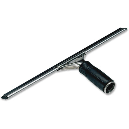 Unger 18’’ Pro Stainless Steel Squeegee: Rubber Blade Ergonomic Handle - Squeegees / Scrappers