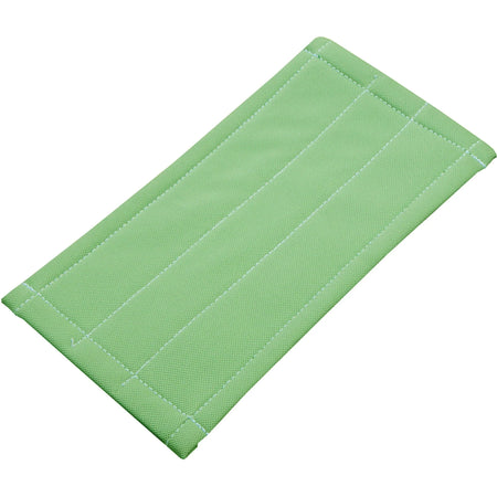 Unger Aluminum Pad Holder with Microfiber Cleaning - 8’’ Rectangle - Green - Sponges Pads & Wipers