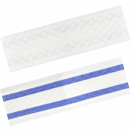 Unger Disposable Mop Pads: 18.50’’ MicroFiber - Green/Black - 50/Carton - Mops & Refills