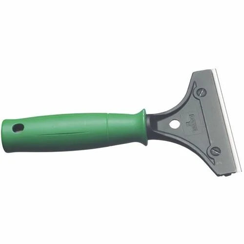Unger ErgoTec Scraper: 4’’ Steel Blade 7.87’’ Ergonomic Handle - Green - Squeegees / Scrappers