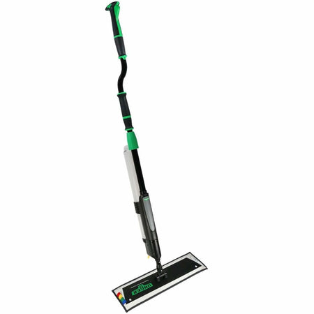 Unger Excella Floor Cleaning Kit: MicroFiber Head Lightweight - Black Green Gray - Mops & Refills