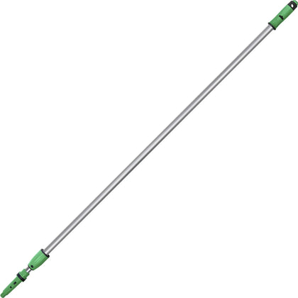 Unger OptiLoc 2-Section Extension Pole - 13.12 ft - Green/Silver - Anodized Aluminum/Plastic - Poles & Handles
