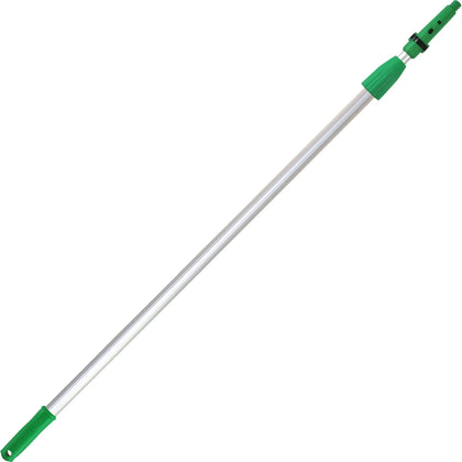 Unger OptiLoc 8’ Telescopic Pole - 96’’ Length - Green - Aluminum - 1 Each - Poles & Handles