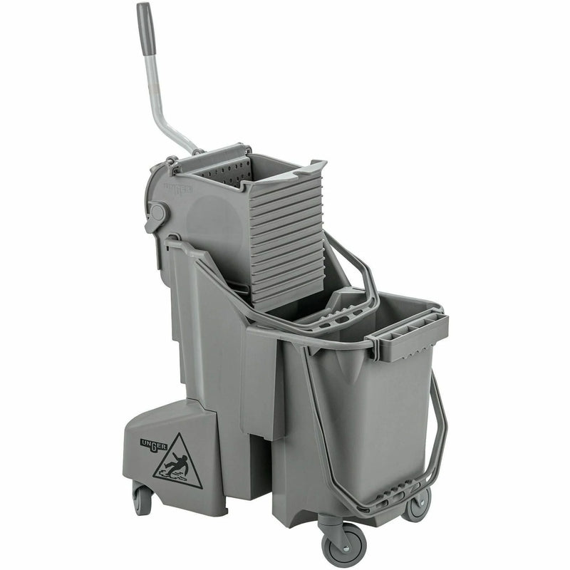 Unger SmartColor Dual-Compartment Mop Bucket - Lightweight Ergonomic Design - Buckets & Wringers