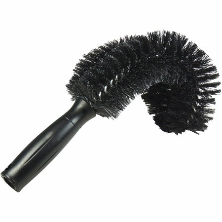 Unger StarDuster Pipe Brush: 11’’ Poly Bristle Plastic Handle - Green/Black - Dusters
