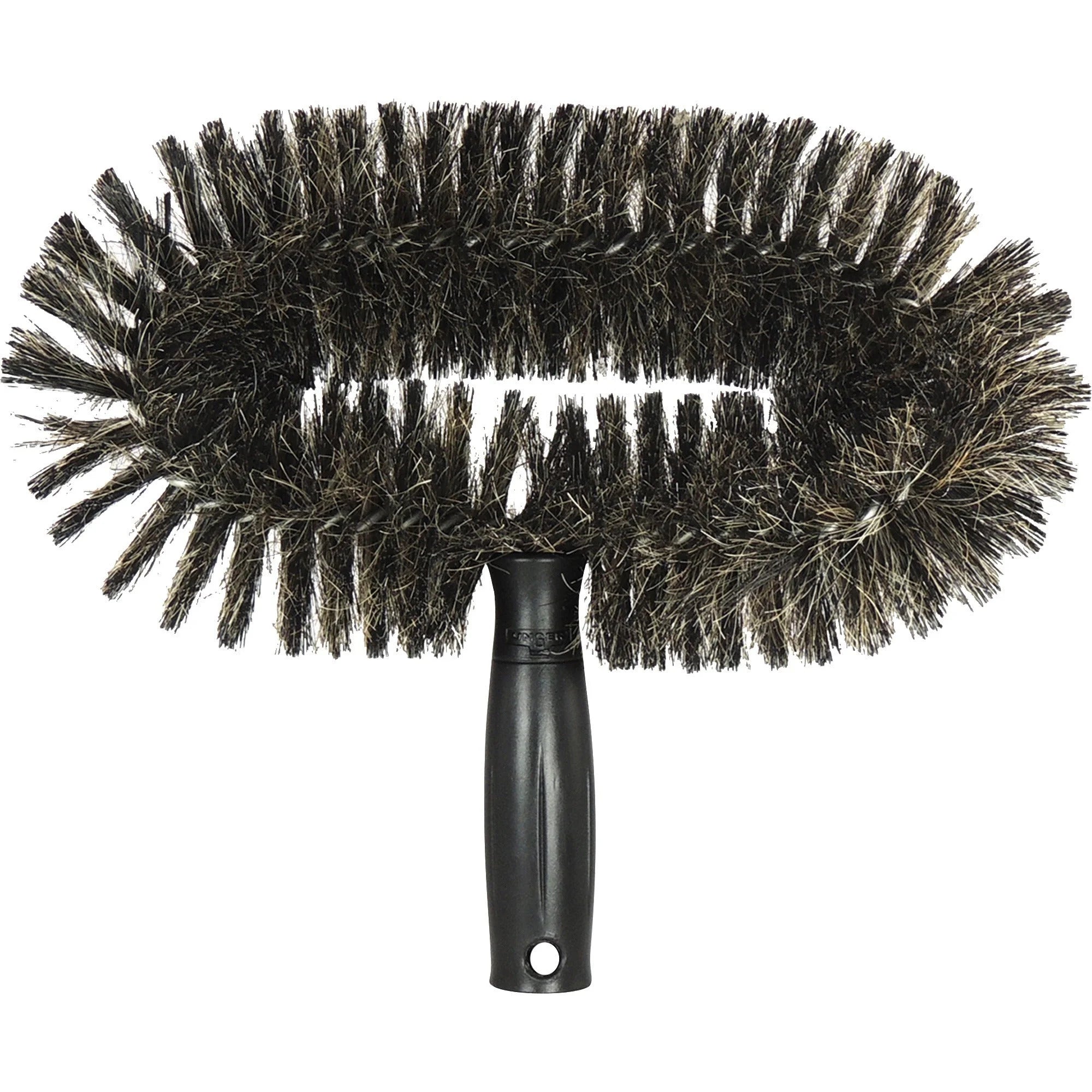 Unger StarDuster WallBrush: Horsehair Bristle 9.4’’ Length - Black/Brown - Scrub Brushes