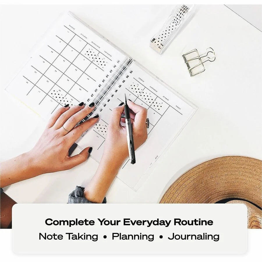 uni-ball 207 Impact RT Gel Pen: Bold 1mm Point Refillable Retractable - Blue Ink - Gel-based - Gray Silver Barrel - Pens