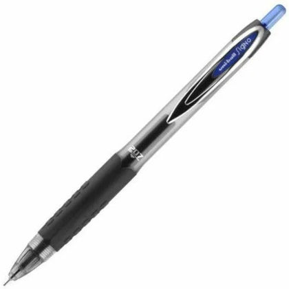 uni-ball 207 Needle Gel Pen: 0.7mm Medium Point Retractable Blue Ink Barrel - Pens