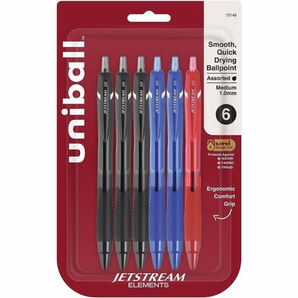 uni-ball™ Jetstream Elements: 1mm Medium Ballpoint Pen - Multi Ink (6-Pack) - Pens