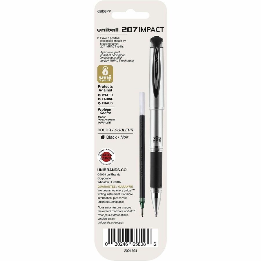 uniball™ 207 Impact Gel Pen Refill - Rear