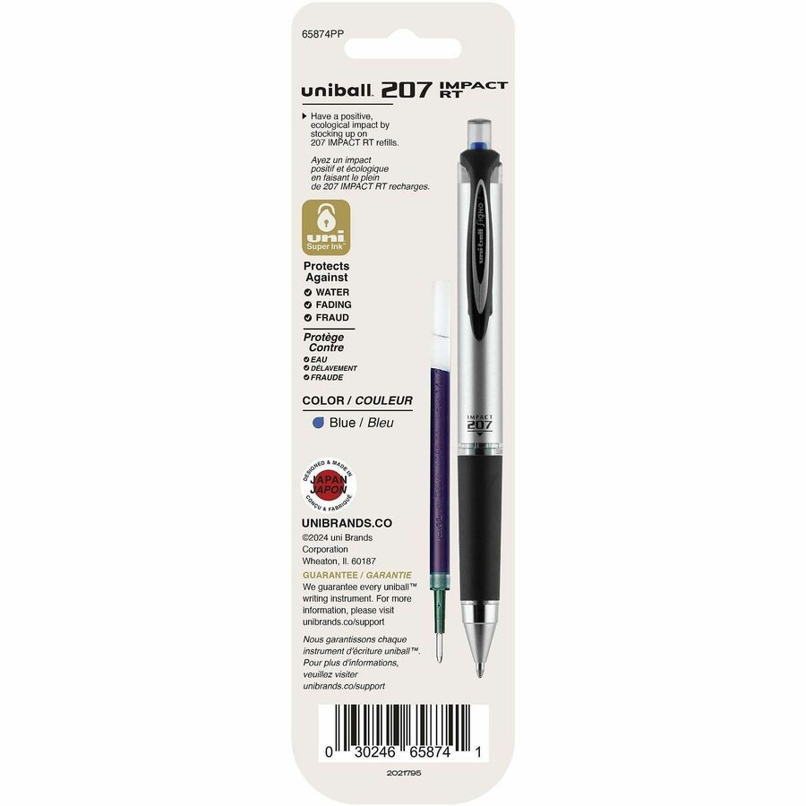 uniball™ 207 Impact RT Gel Pen Refill - Rear