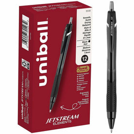 Uniball™ Jetstream Elements Ballpoint Pen - Black Ink - Gel-based - Pens