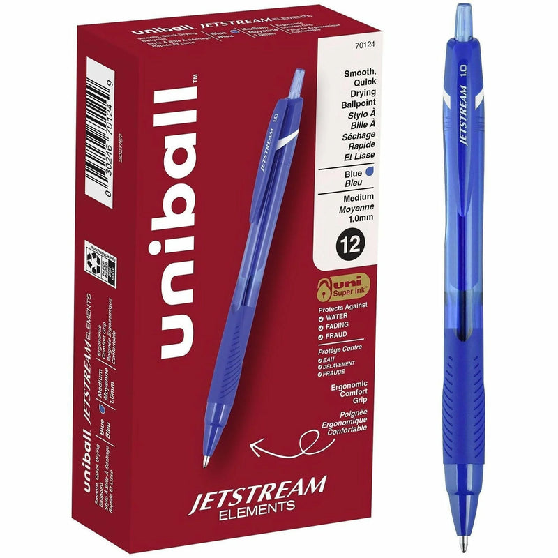 Uniball™ Jetstream Elements Ballpoint Pen - Blue Ink - Gel-Based - Pens