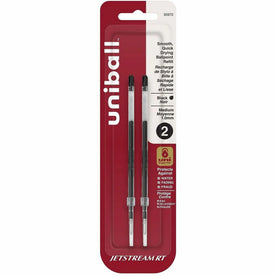 Uniball Jetstream RT Ballpoint Pen Refills - 1mm Medium Point - Black Ink - Super