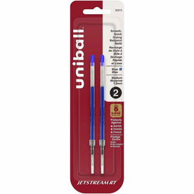 Uniball Jetstream RT Ballpoint Pen Refills - Blue Ink - 1mm - Super - 2 Pack