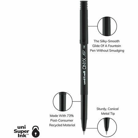 uniball™ Onyx Rollerball Pens - Front
