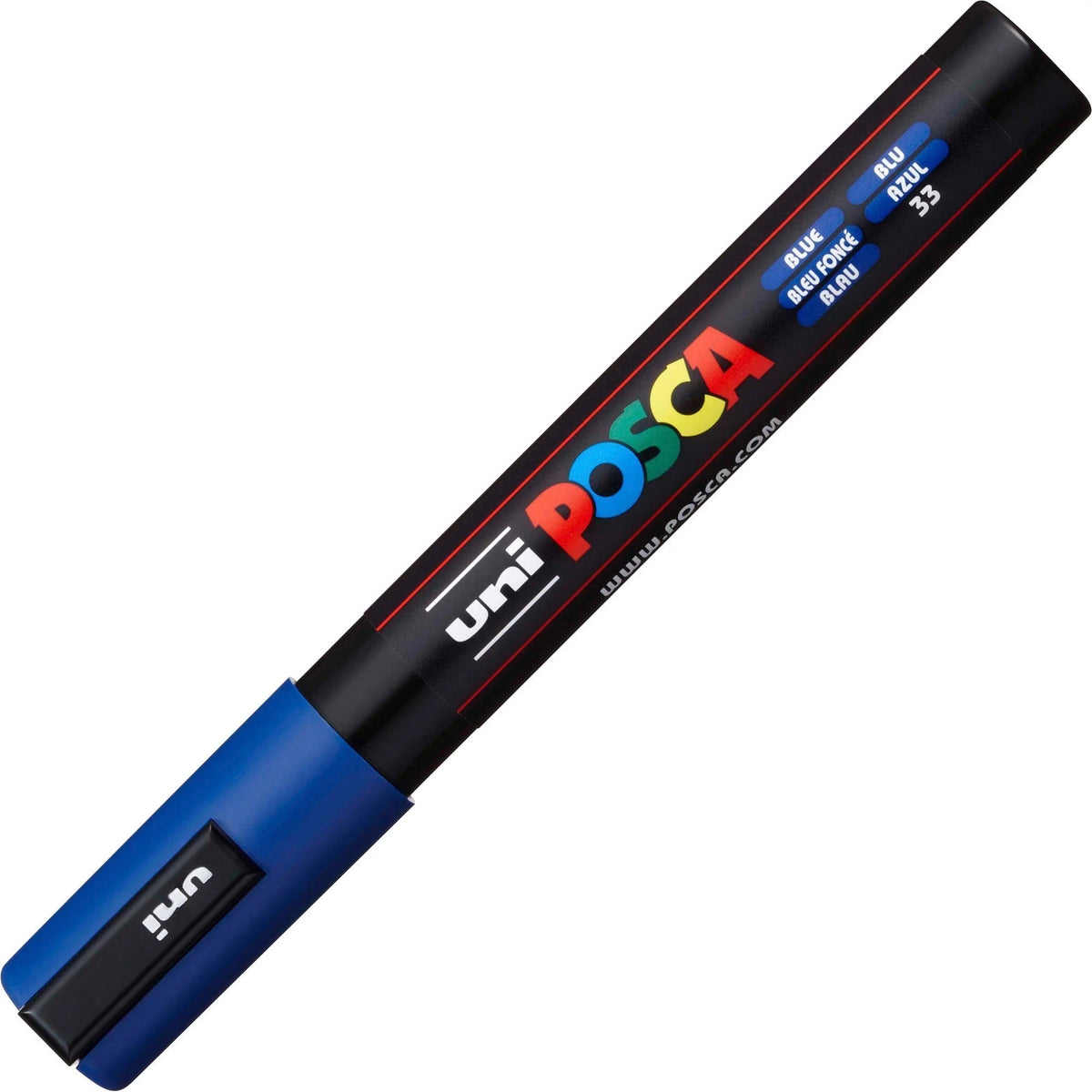Uniball Posca PC-5M Blue Paint Markers - Water-Based Pigment - 6 Pack - & Dry-Erase