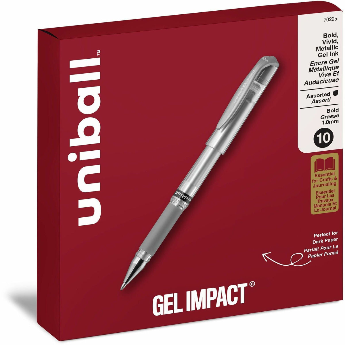 uniball™ Signo Gel Impact Pen Set, Bold Point (1.0mm), Assorted Ink, 10 Pack - 2000