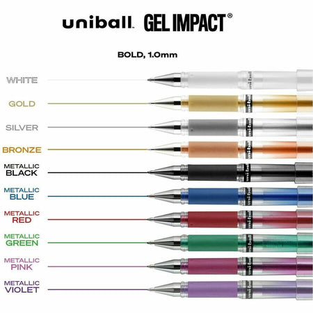uniball™ Signo Gel Impact Pen Set, Bold Point (1.0mm), Assorted Ink, 10 Pack - Alternate-Image3