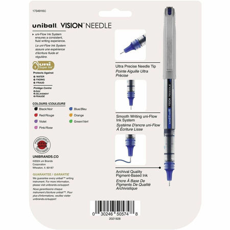 uniball™ Vision Needle Rollerball Pens - Rear