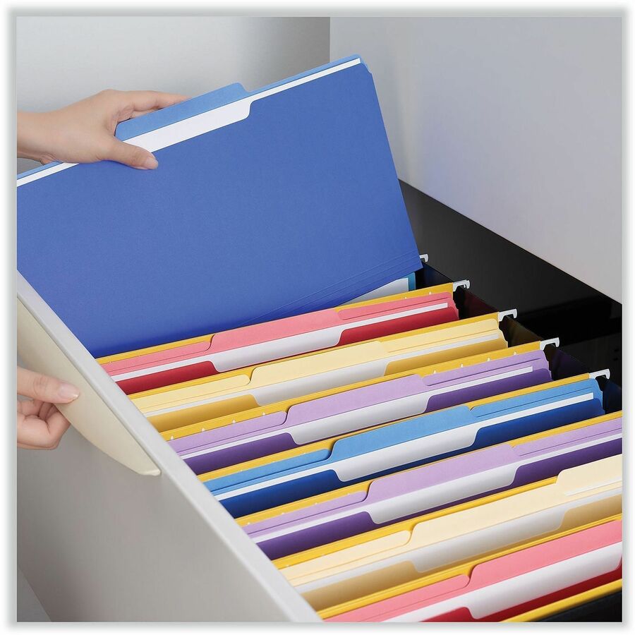 Universal 1/3 Tab Cut Legal Recycled Top Tab File Folder - Alternate-Image3