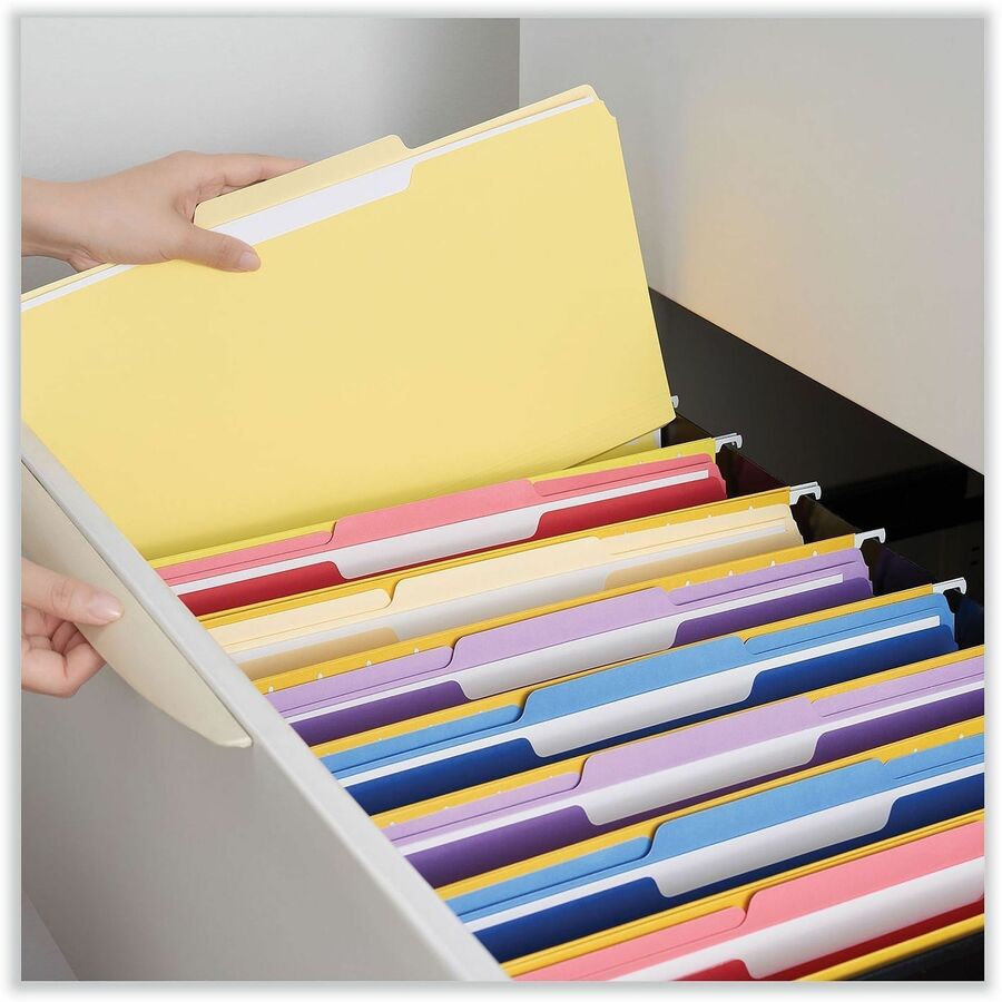 Universal 1/3 Tab Cut Legal Recycled Top Tab File Folder - Alternate-Image3