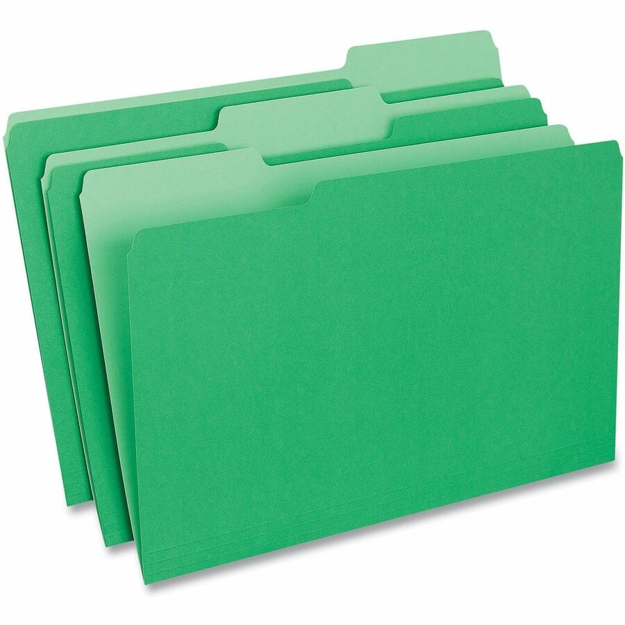Universal 1/3 Tab Cut Legal Recycled Top Tab File Folder - Alternate-Image1