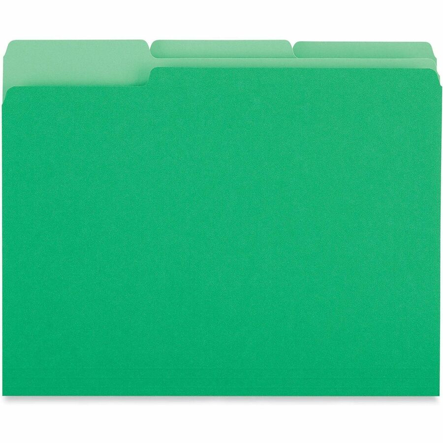Universal 1/3 Tab Cut Letter Recycled Top Tab File Folder - Alternate-Image2