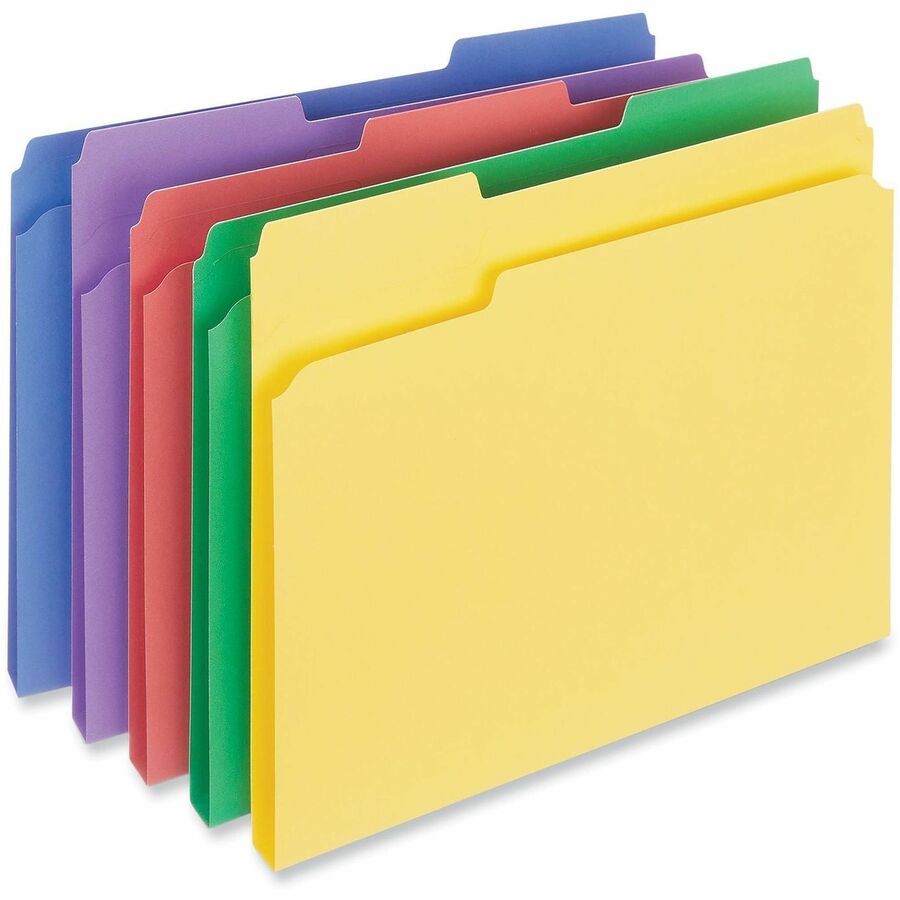 Universal 1/3 Tab Cut Letter Recycled Top Tab File Folder - Alternate-Image1