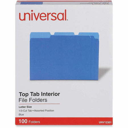 Universal 1/3 Tab Cut Letter Recycled Top Tab File Folder - 2000