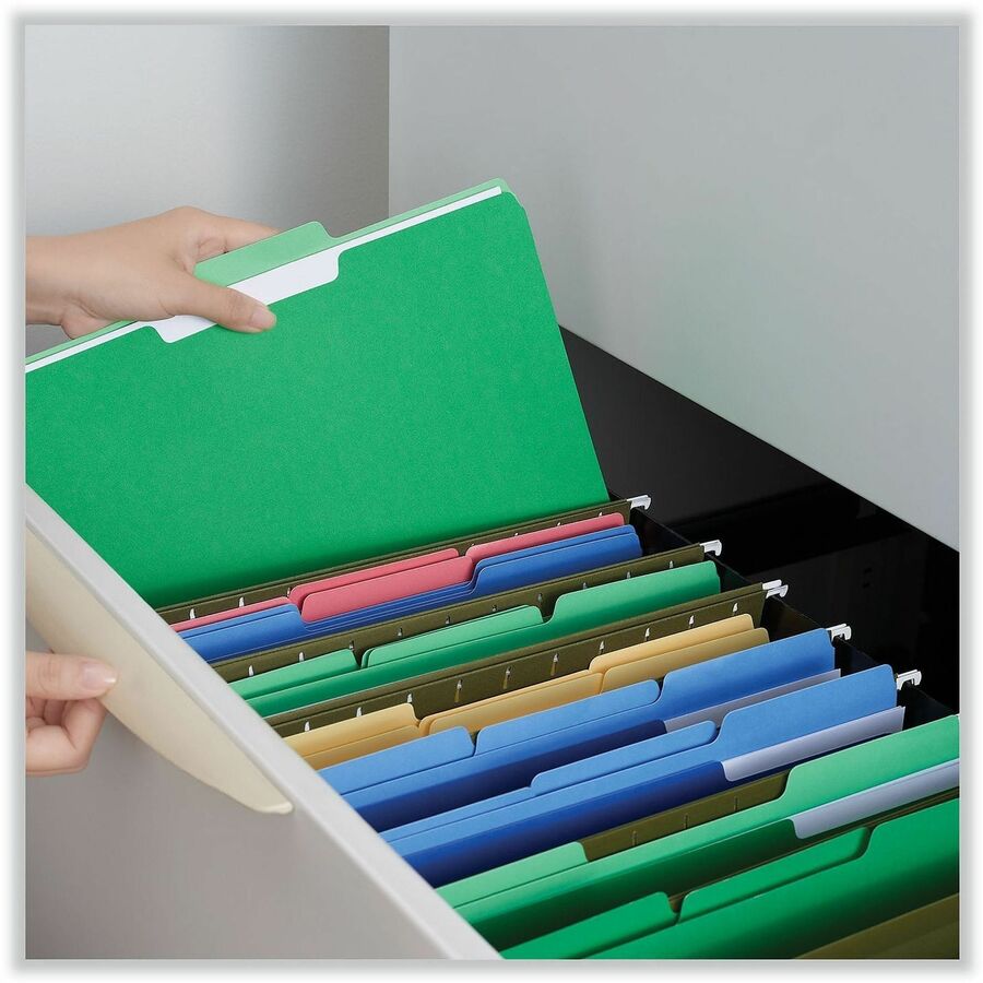 Universal 1/3 Tab Cut Letter Recycled Top Tab File Folder - Alternate-Image2