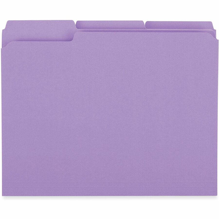Universal 1/3 Tab Cut Letter Recycled Top Tab File Folder - Alternate-Image3