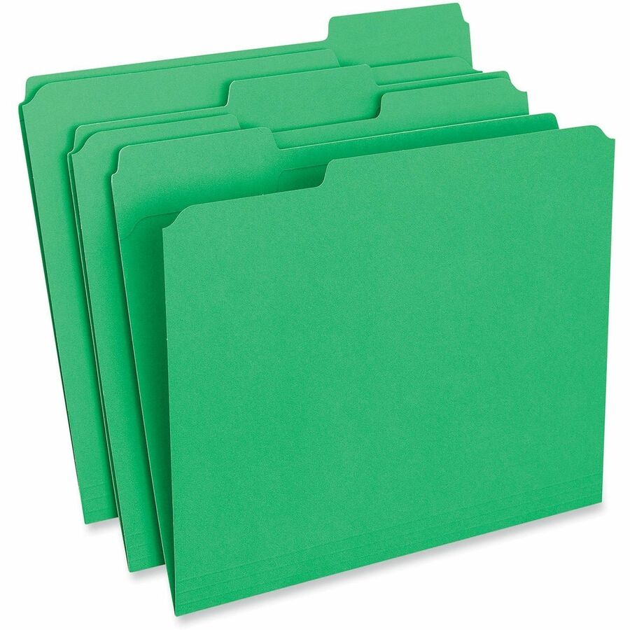 Universal 1/3 Tab Cut Letter Recycled Top Tab File Folder - Alternate-Image1