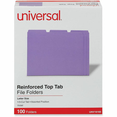 Universal 1/3 Tab Cut Letter Recycled Top Tab File Folder - Alternate-Image1