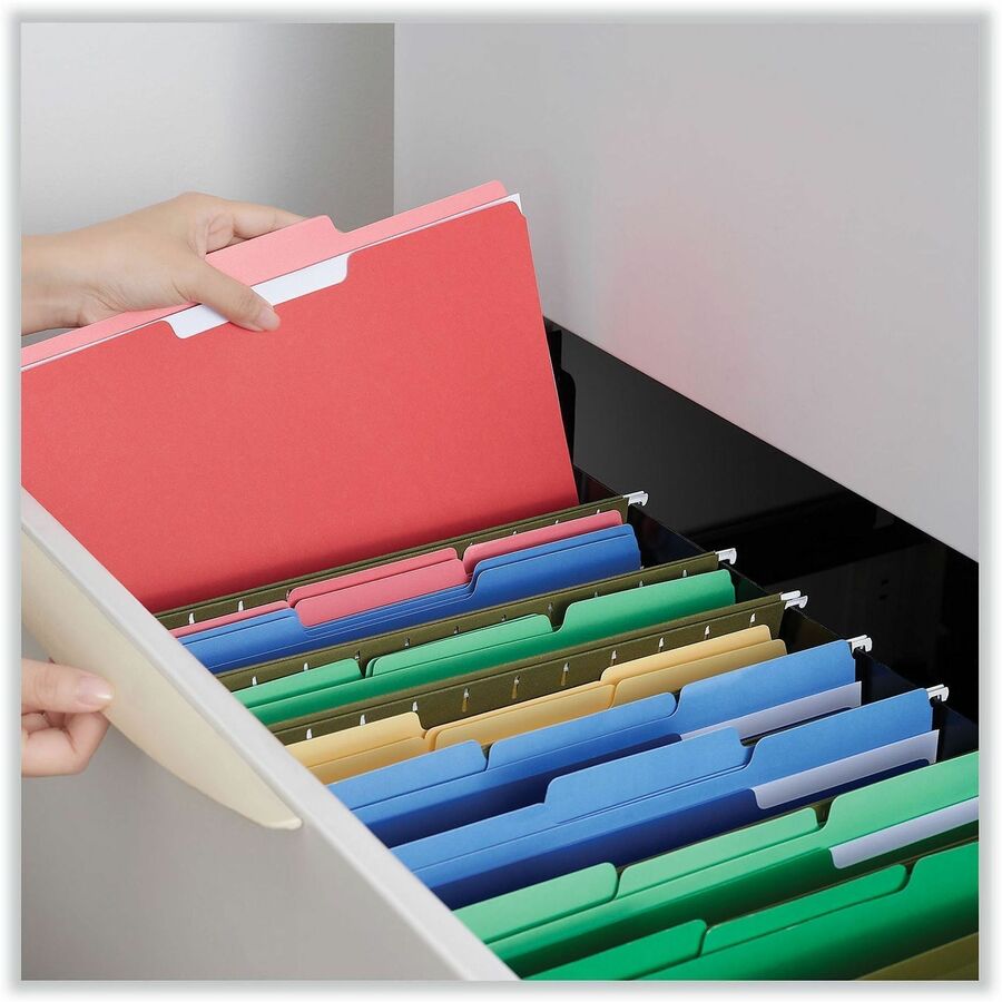 Universal 1/3 Tab Cut Letter Recycled Top Tab File Folder - Alternate-Image3