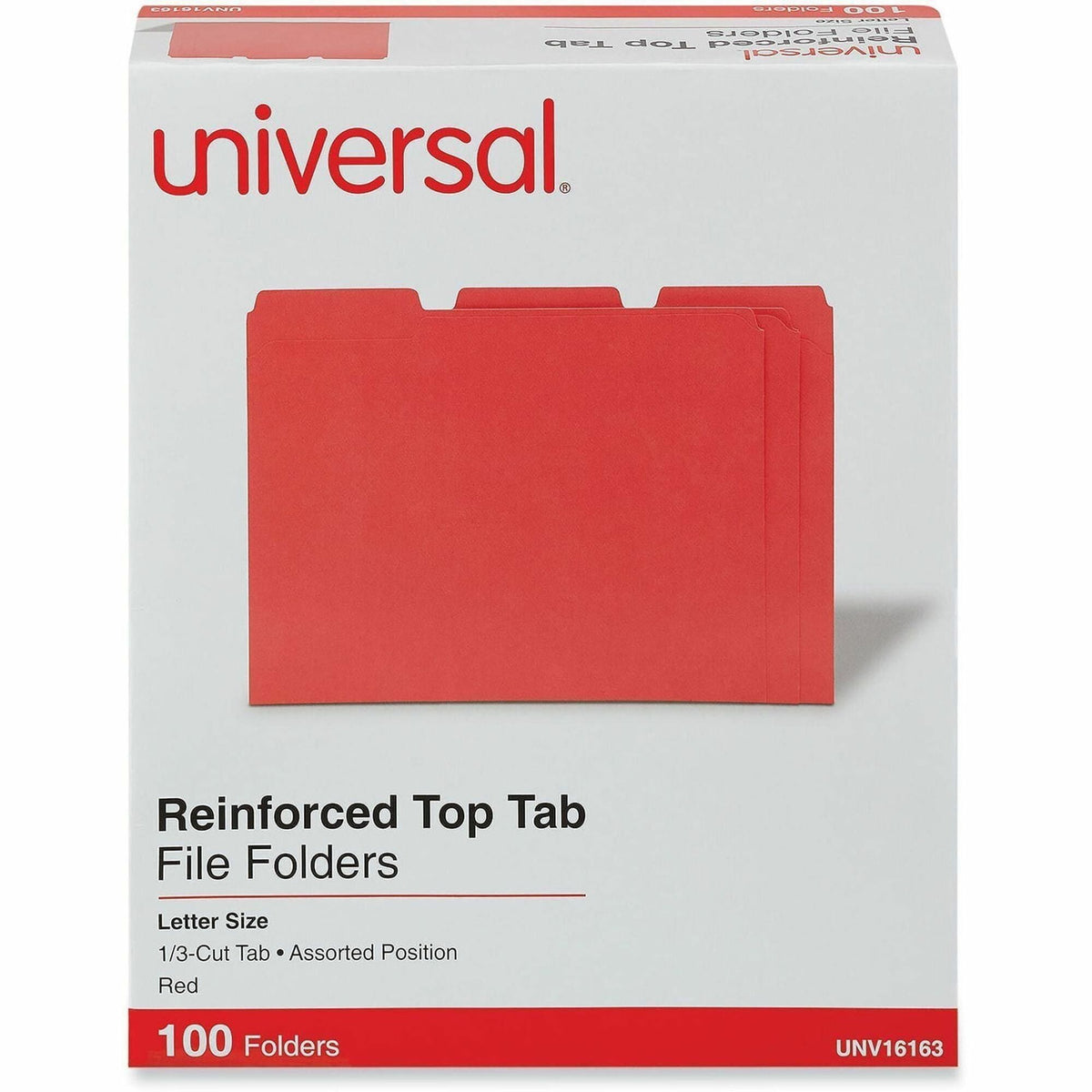 Universal 1/3 Tab Cut Letter Recycled Top Tab File Folder - 2000