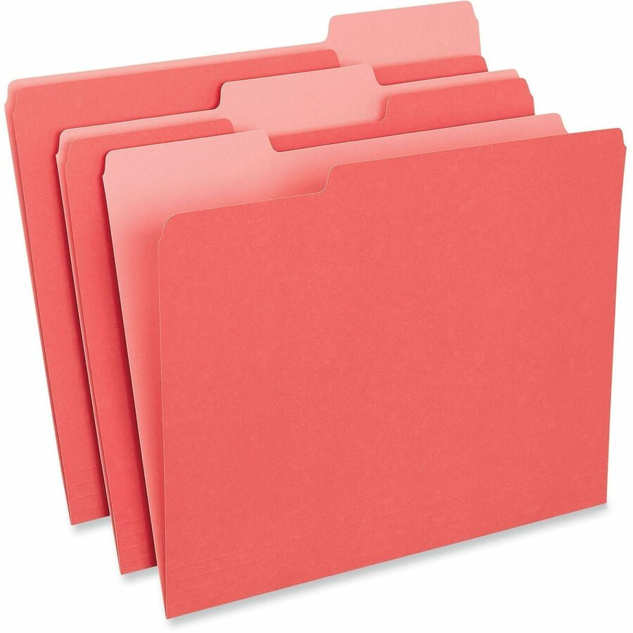 Universal 1/3 Tab Cut Letter Recycled Top Tab File Folder - Alternate-Image1