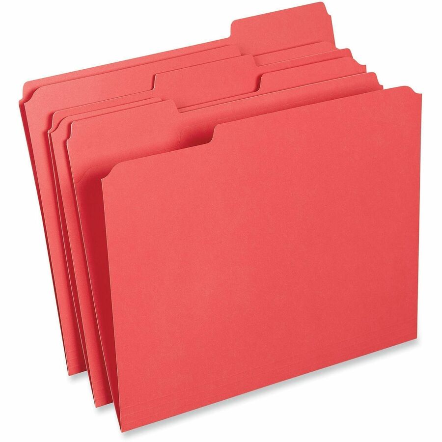 Universal 1/3 Tab Cut Letter Recycled Top Tab File Folder - Alternate-Image1