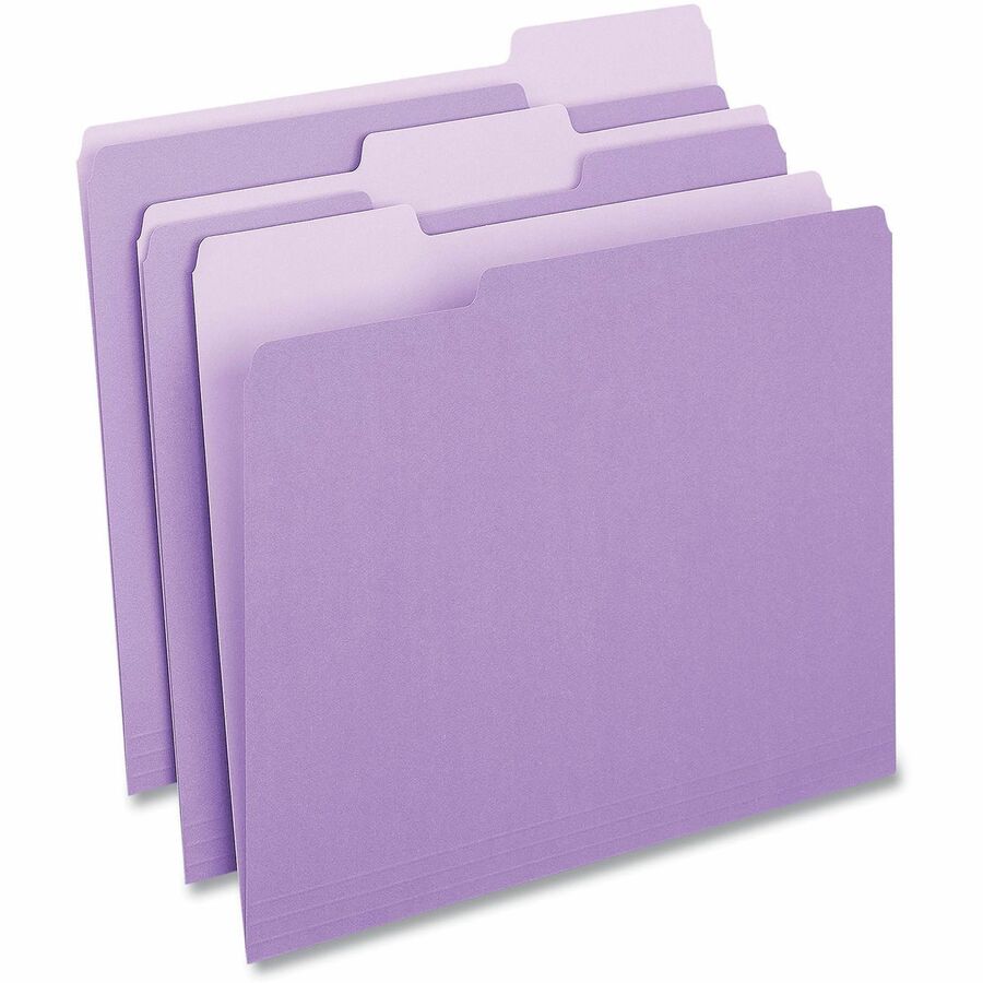 Universal 1/3 Tab Cut Letter Recycled Top Tab File Folder - Alternate-Image1